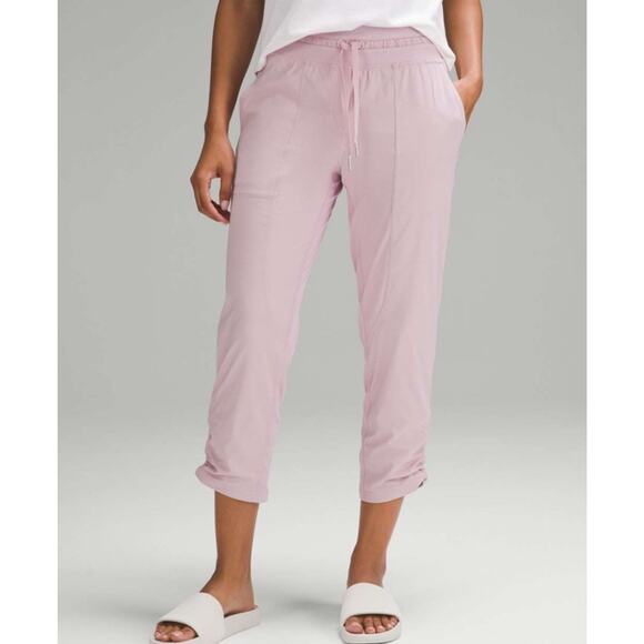 Lululemon Dance Studio Mid-Rise Cropped Pant Size 2 Pink Peony 24.5" Inseam - Picture 2 of 16